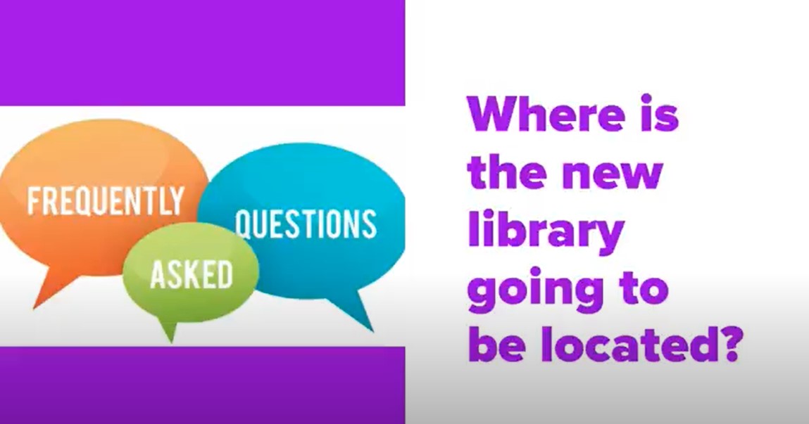 Where is the new library going to be located?