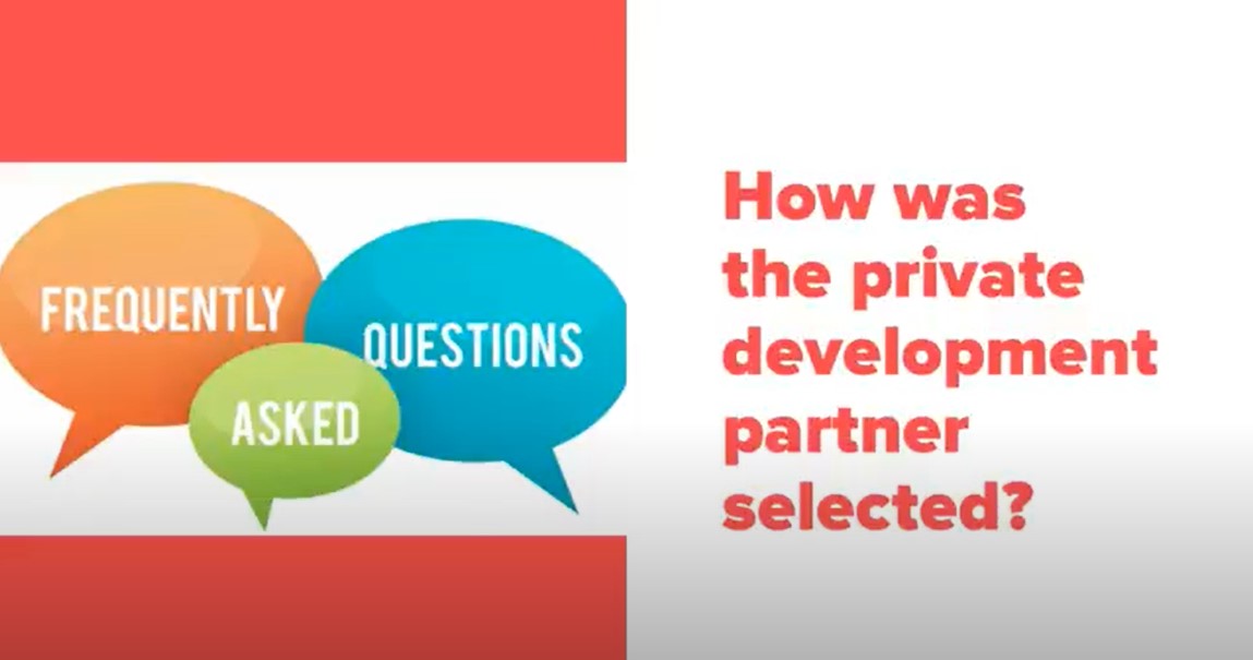 how was the private development partner selected?